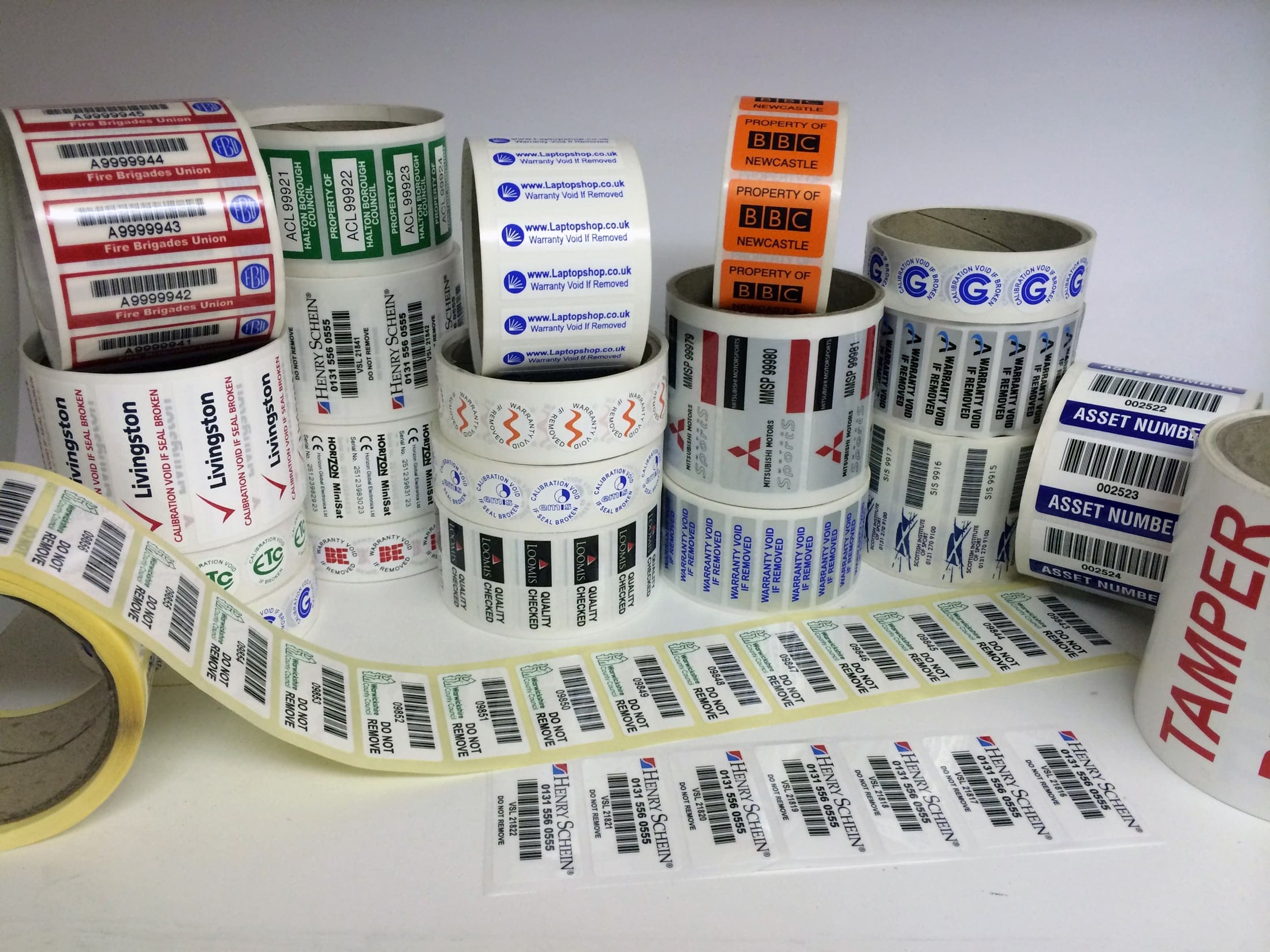 thumbnail image 2 of Bespoke Custom Tamper Proof Void Stickers - FREE Design Service - Warranty & Security Labels 2 of 5